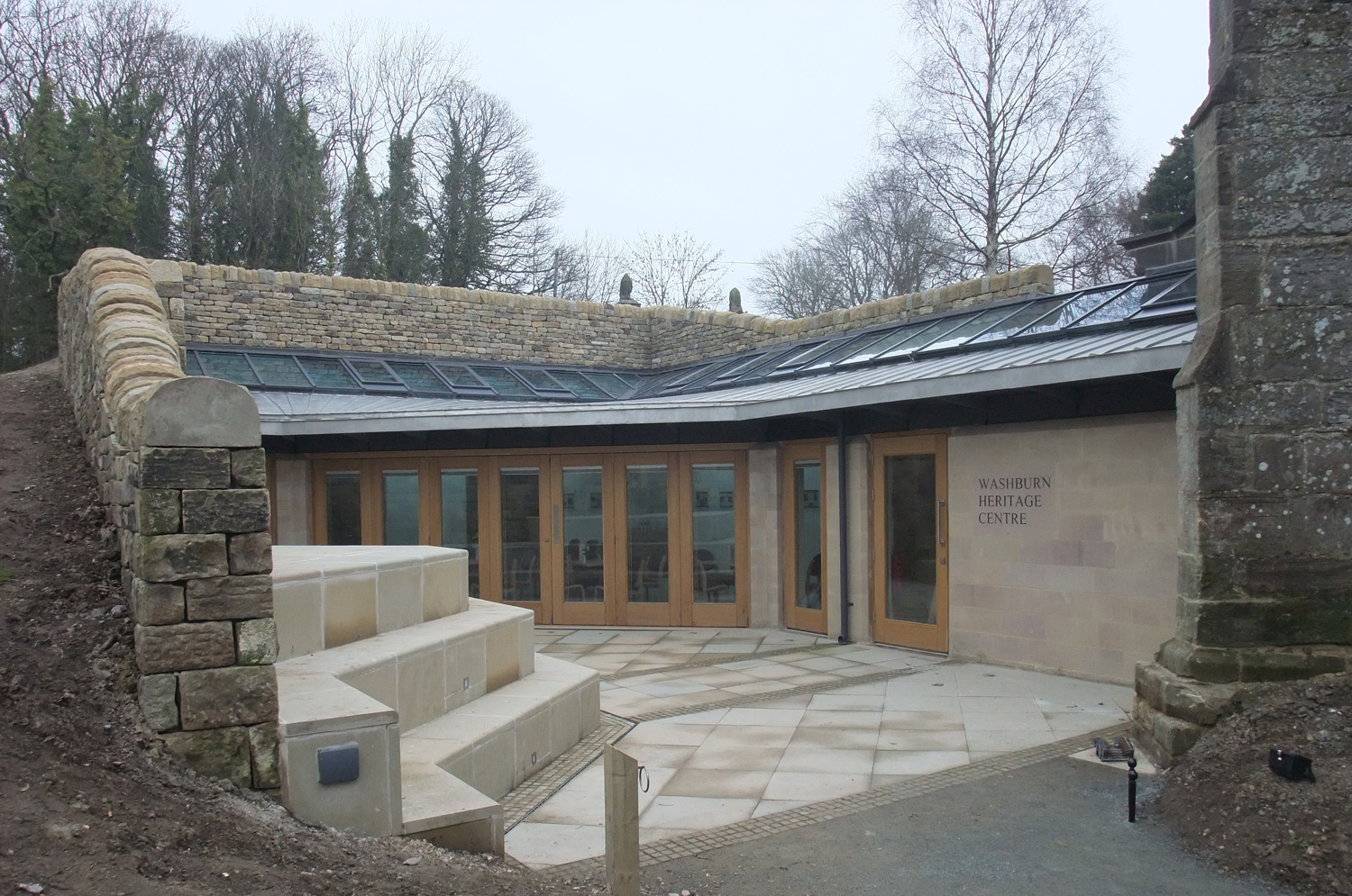 Outside of stone building